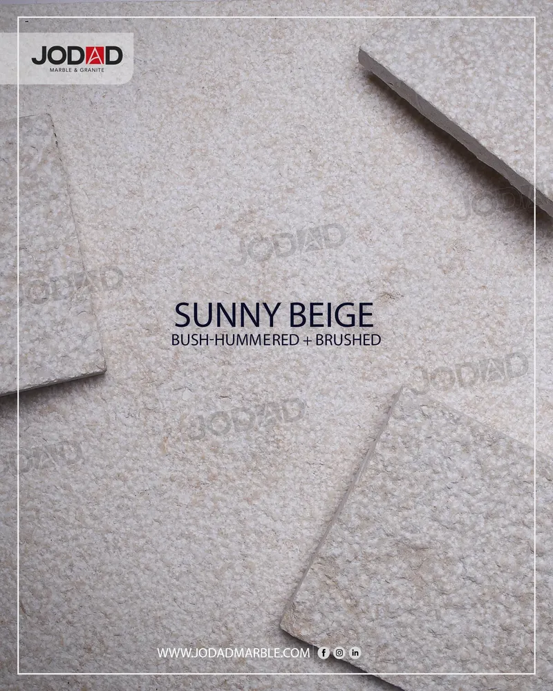 Royal Beige — Bush-hammered + Brushed